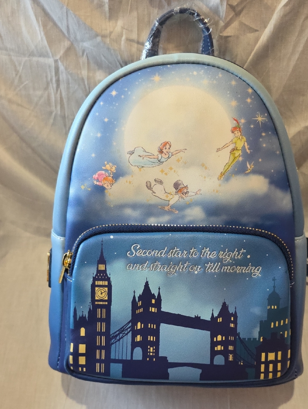 Loungefly Blue Peter Pan Glow Mini Backpack
